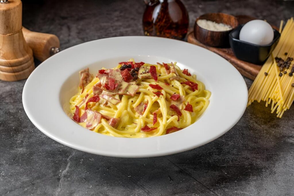 Imagem mostra um delicioso prato de comida italiana.